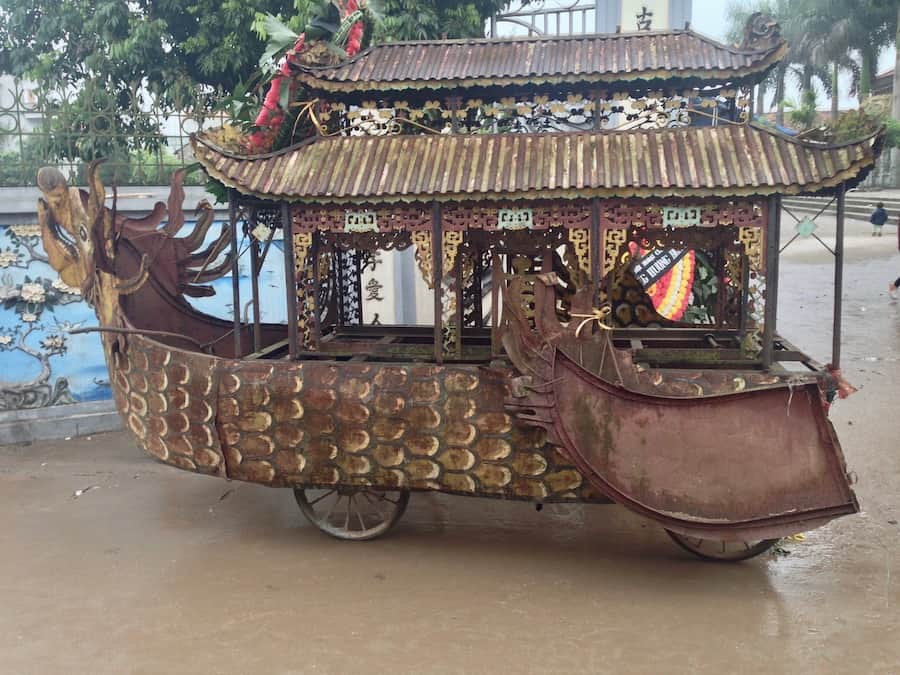 Old Vietnamese funeral cart
