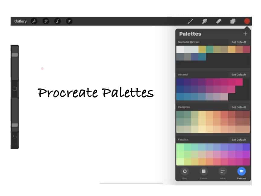 Guide To Setting Up Your Color Palettes in Procreate