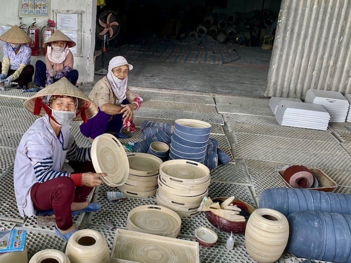 Spun Bamboo Production