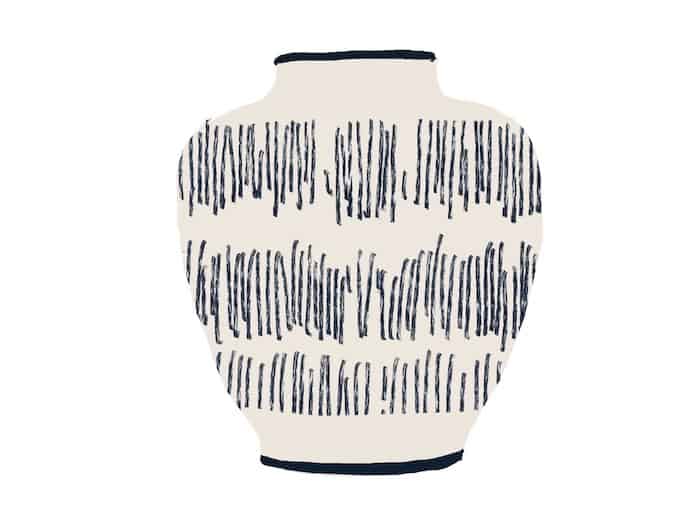 Vase designed with Procreate