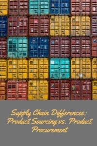 Supply Chain Differences: Product Sourcing vs. Product Procurement