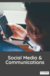 Man on phone looking at social media