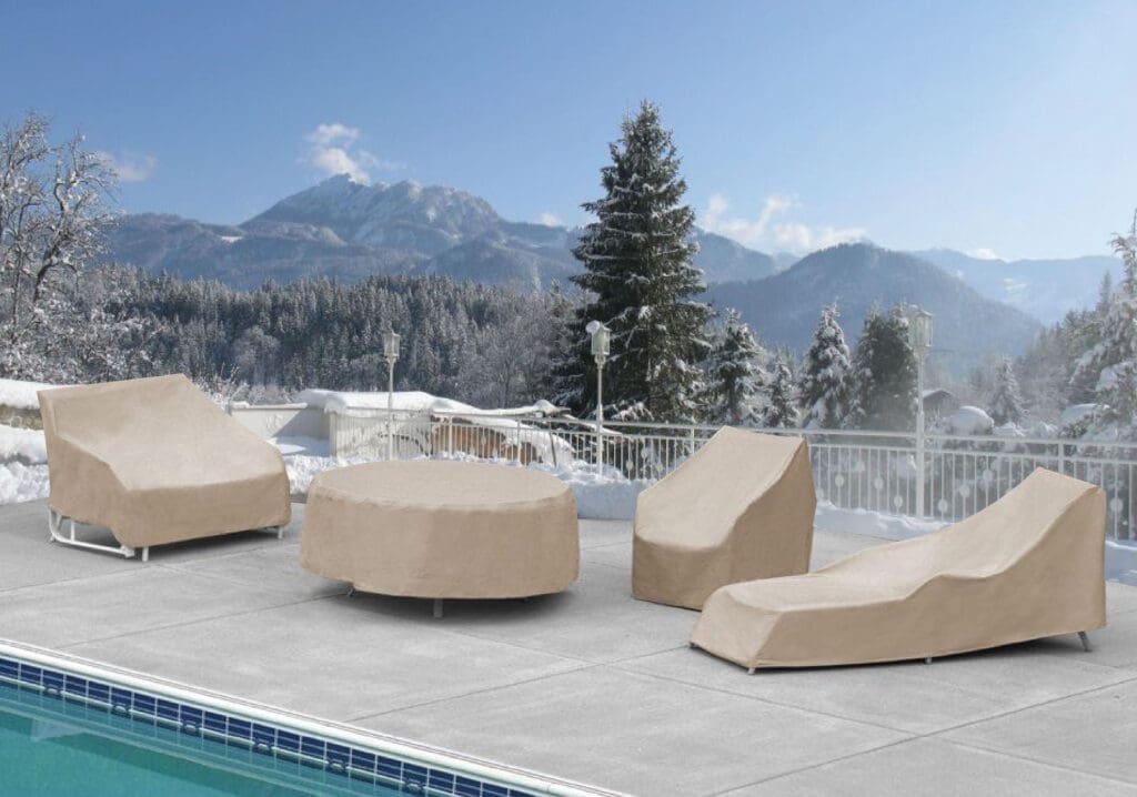 Covering your outdoor furniture could help in increasing longevity.