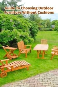 Guide To Choosing Outdoor Furniture Without Cushions