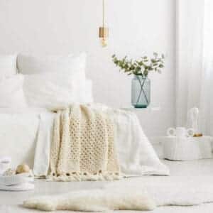 Neutral Color Palette And Japandi Interior Design And Danish Hygge