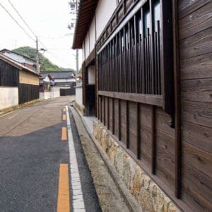 The Japanese-Style Burnt Wood Used In Japanese Home