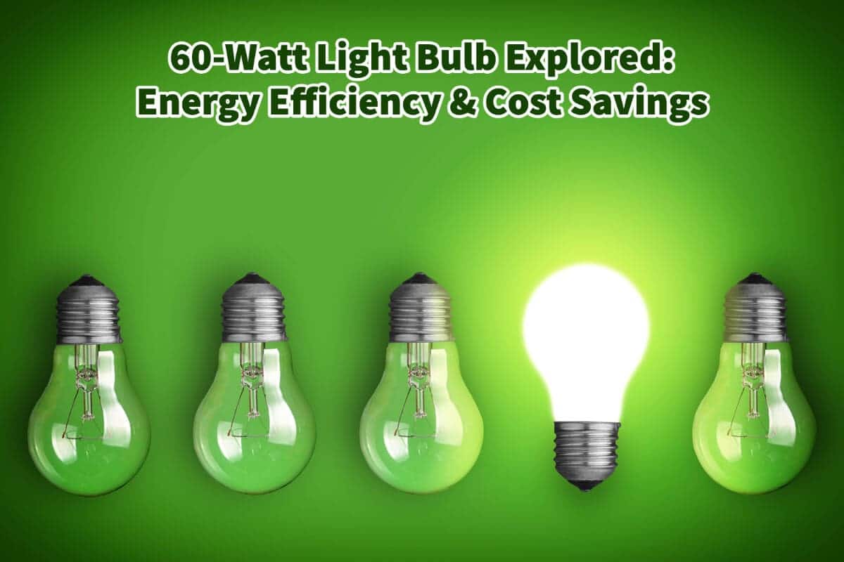 60-Watt Light Bulb Explored: Energy Efficiency & Cost Savings