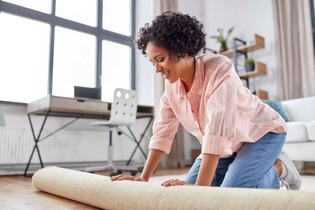 Placing a rugs