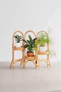 Rattan Basket Pot Stand