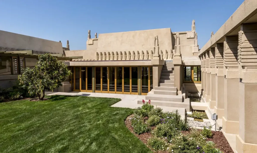 Hollyhock House by Frank Lloyd Wright, via Barnsdall Art Park Foundation