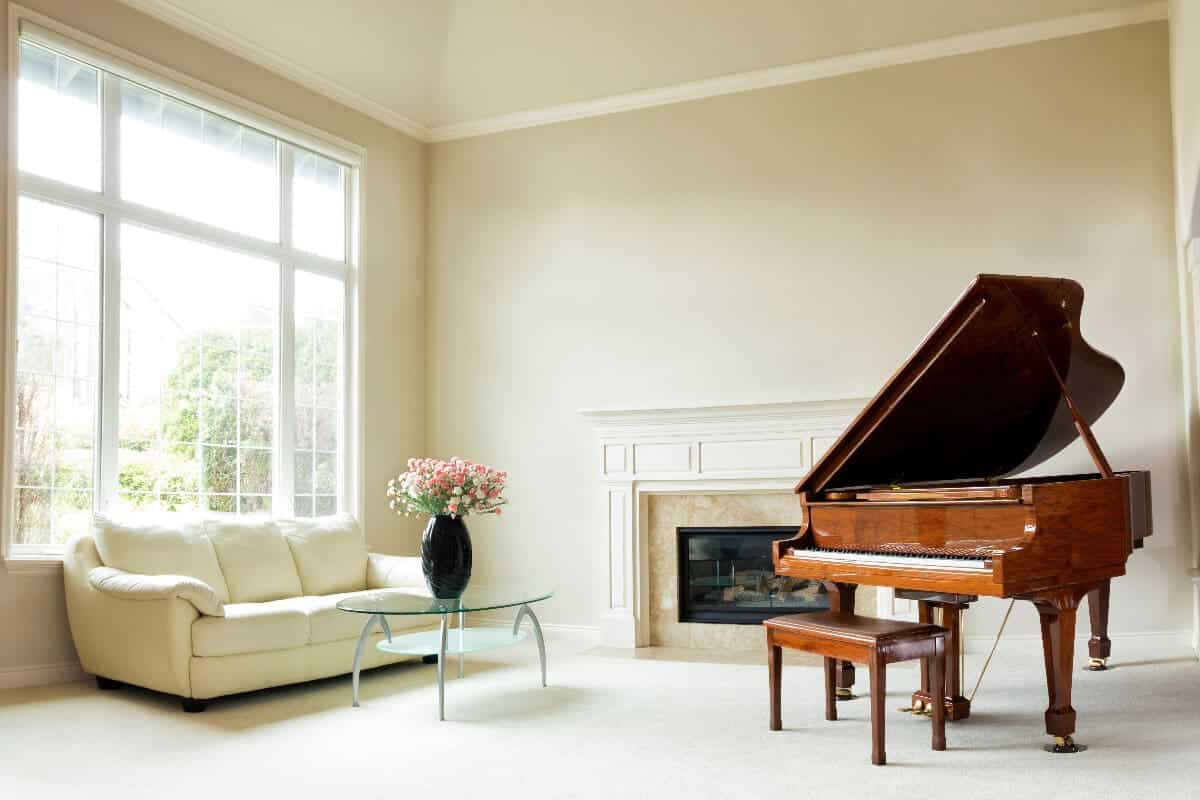 Music Room Decor with Piano