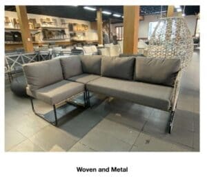 Woven and Metal Outdoor Furniture