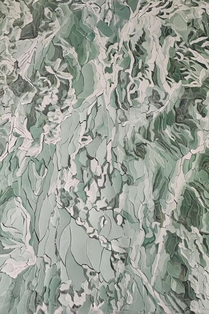 Mosaic Tile designs produced by a factory in Vietnam.