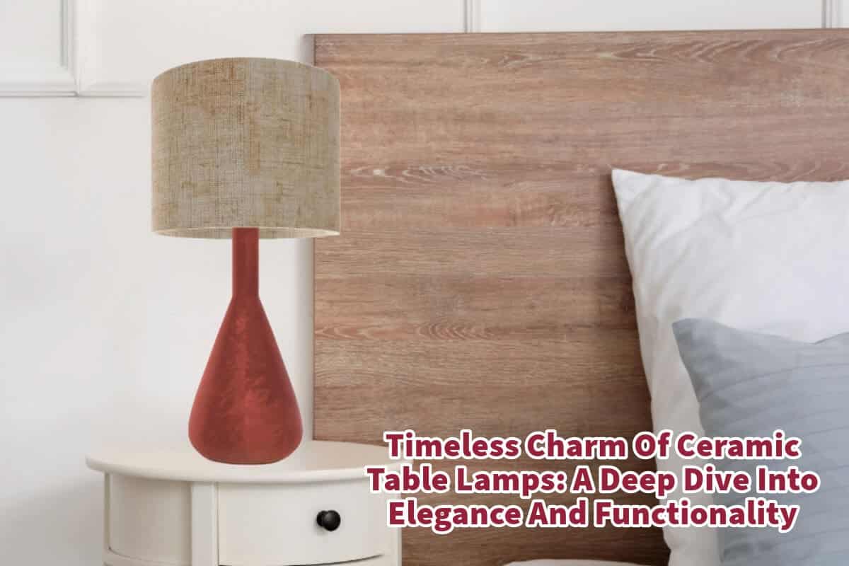 Timeless Charm Of Ceramic Table Lamps: A Deep Dive Into Elegance And Functionality