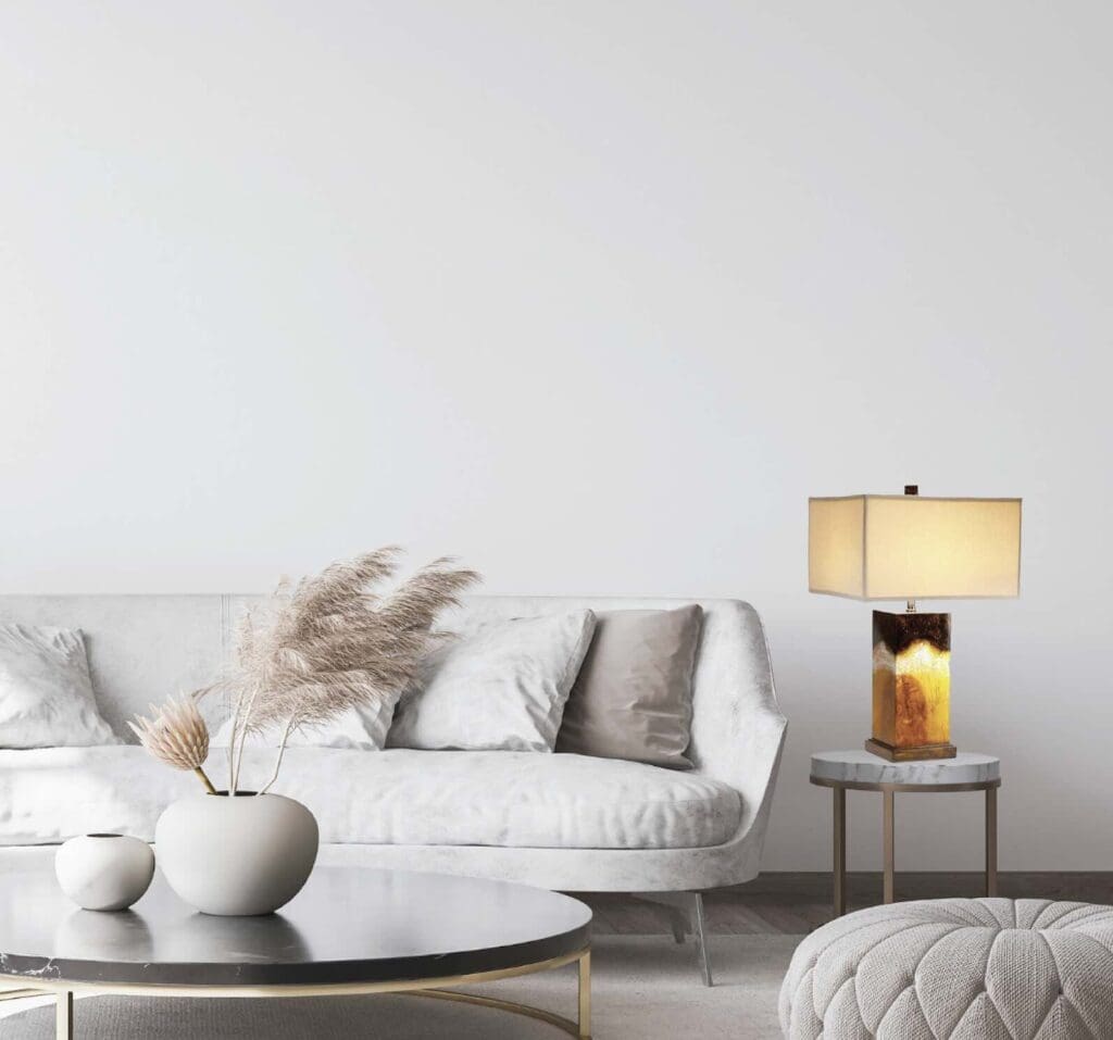 Room Set with Faux Lamp