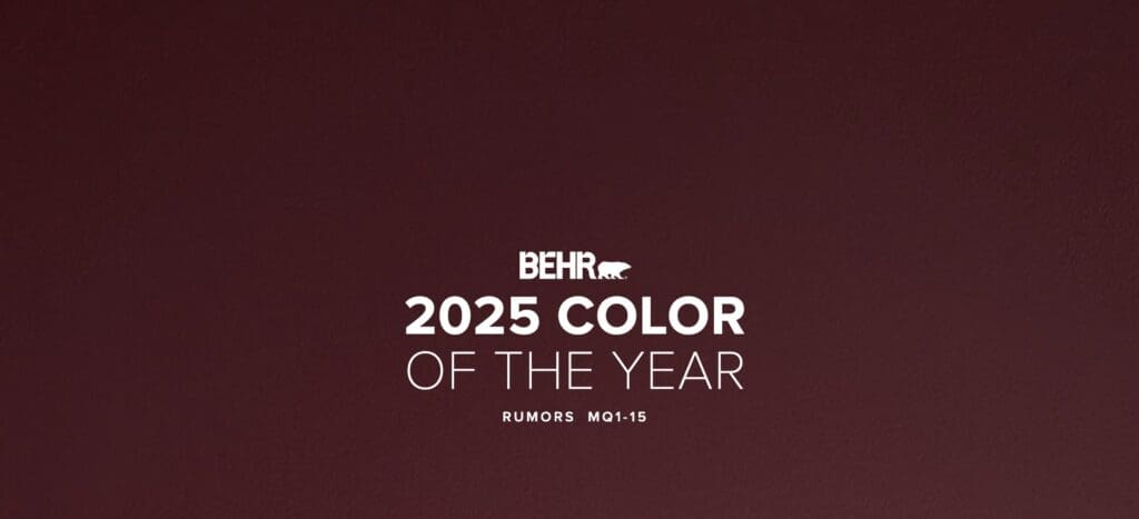 Behr’s 2025 Color of the Year: Rumor