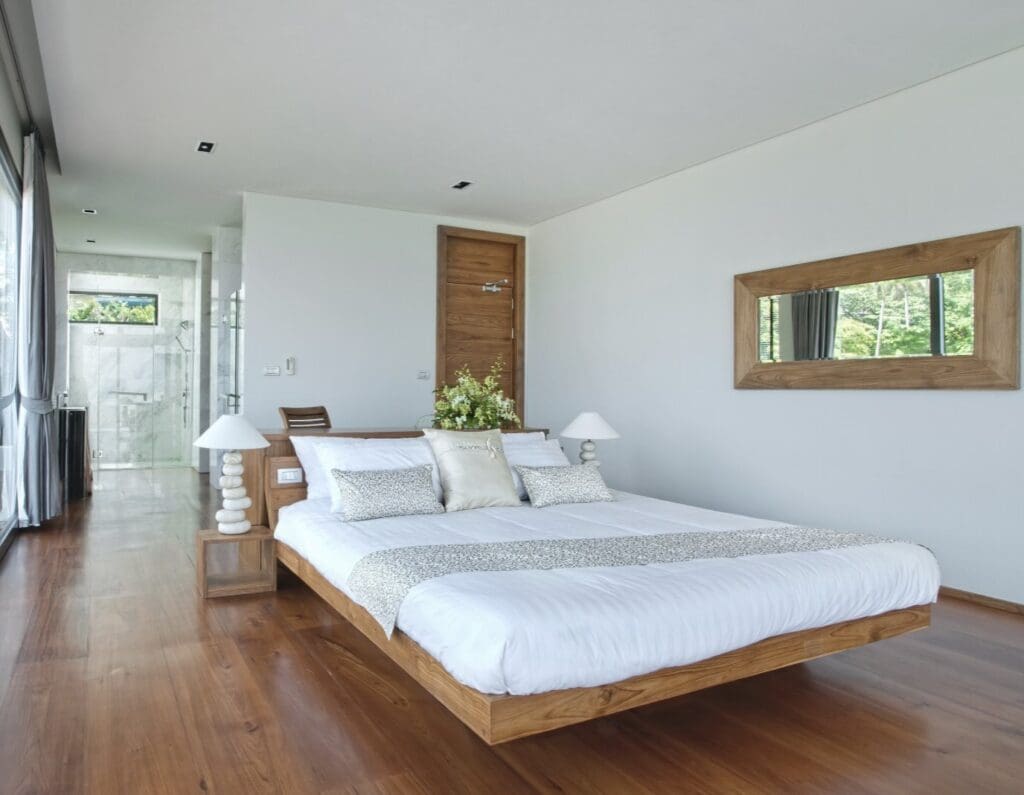 Wood Floor in Bedroom