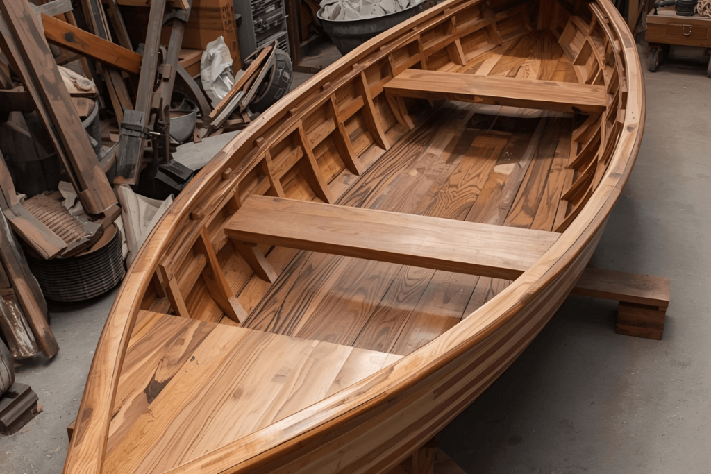 Boat out of Acacia wood.  