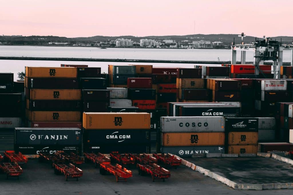 Containers Waiting to be shipped.