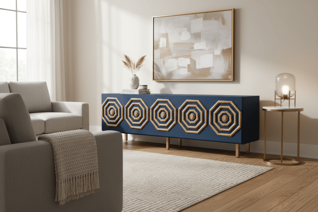 Mondoro's Acacia wood chest, shows off the Acacia and how Acaca wood will take paint