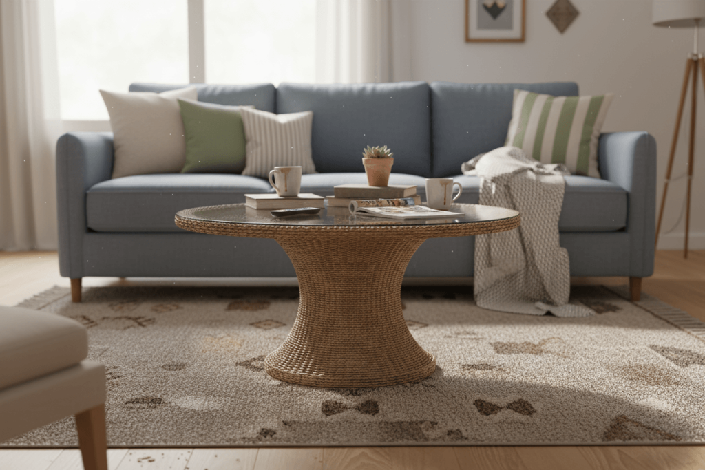 Seagrass woven table