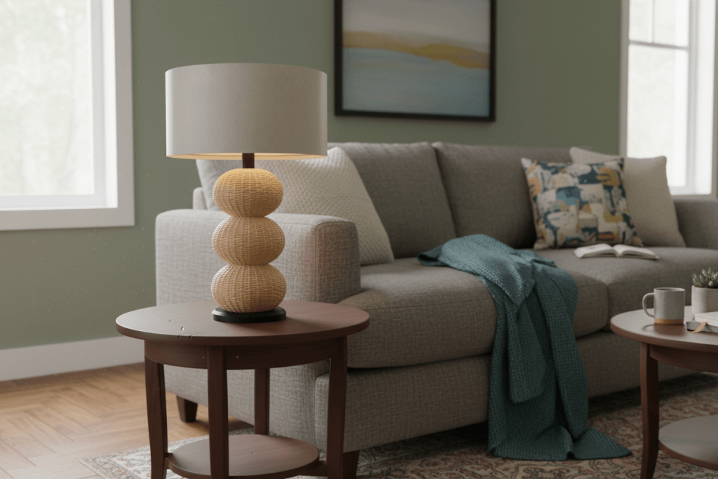 Handwoven lamp
