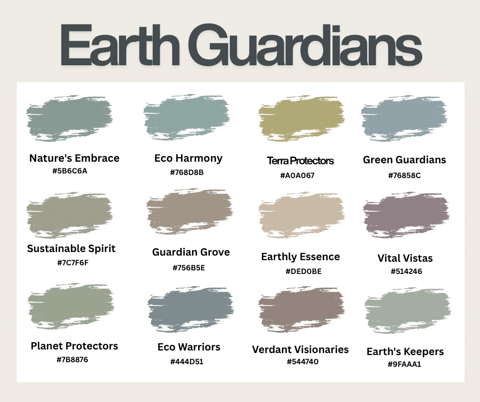 Earth Guardian color Trends 2026