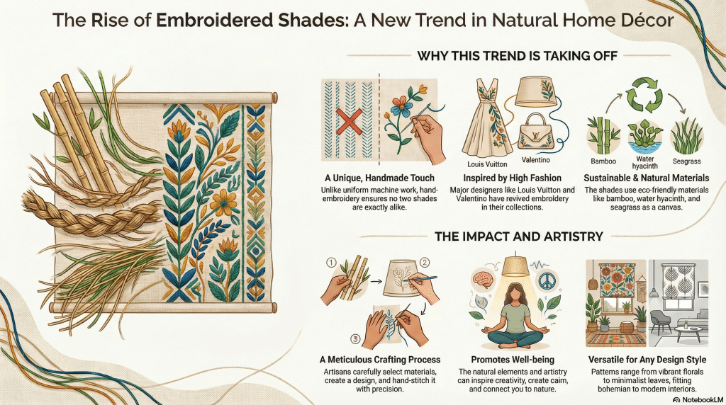 The Rise of Embroidery on Natural Shades: A New Trend in Home Décor