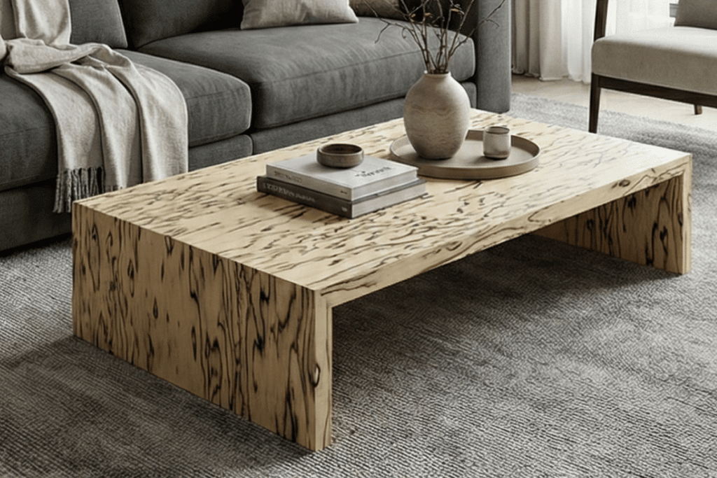 Coffee Table Out Of Engineered Wood Veneer