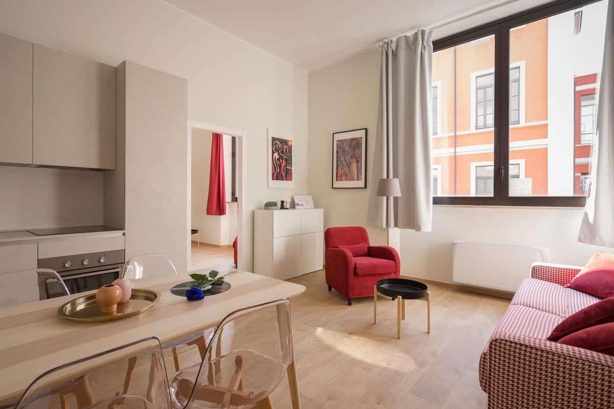 Image illustrating modern furniture pieces in a room
